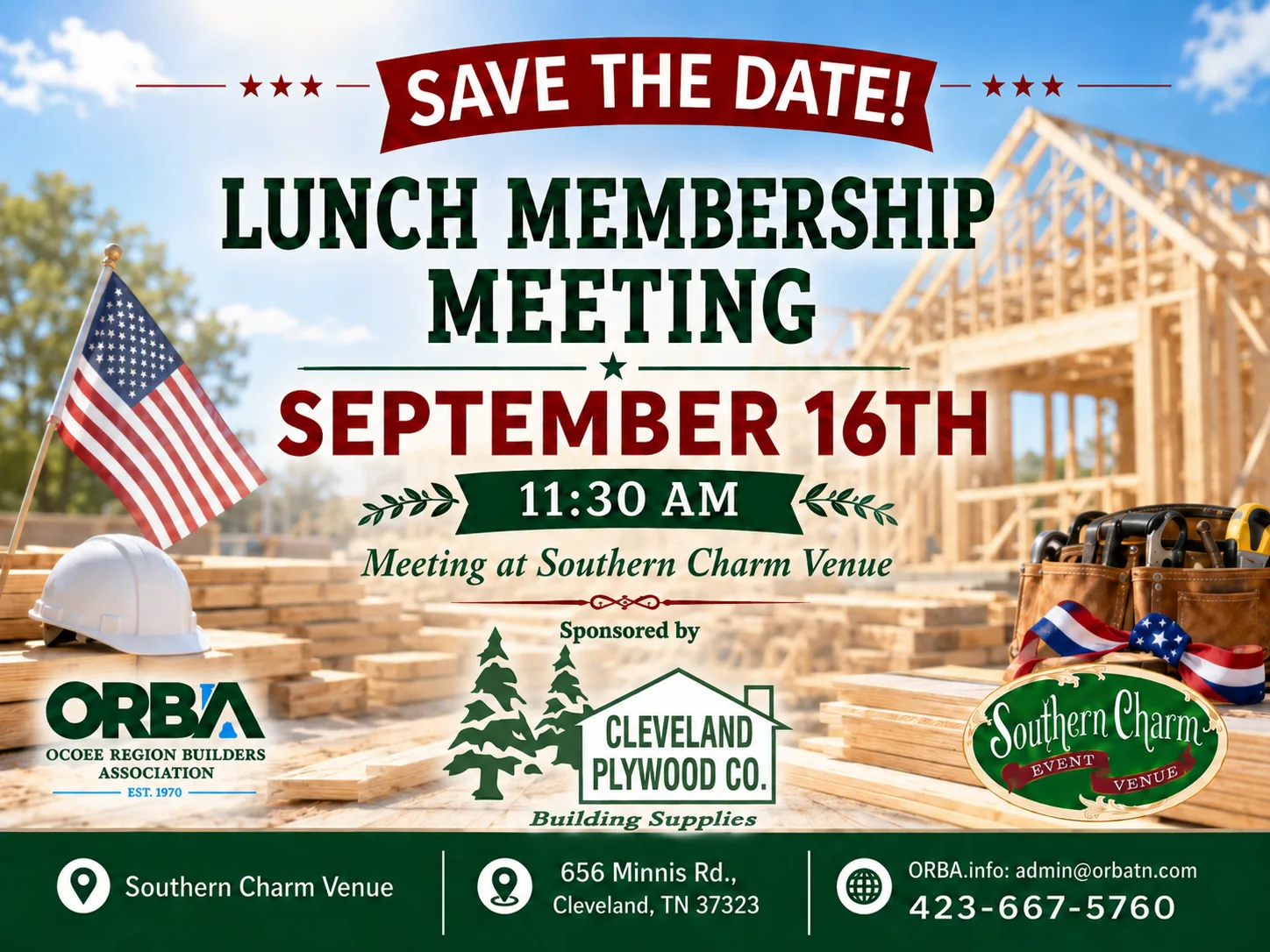 September Lunch Membership Meeting